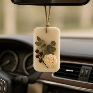13 Natural Soy Wax Car Hanging Diffuser Wardrobe Air Freshener Scented Wax Tablet Luxury Vehicle Aromatherapy Ornament