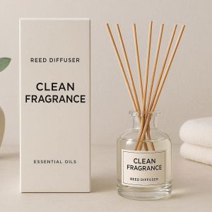 2 Premium Reed Diffuser Set Essential Oils Clean Fragrance Home Decor Living Room Bathroom Fragrance Gift Idea
