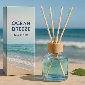 25 Ocean Breeze Reed Diffuser Set Fresh Clean Scent Room Air Freshener Summer Vibe Home Office Fragrance Decor